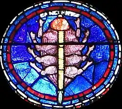 Vitrail sud de la cathédrale de Chartres.