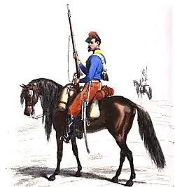 Chasseurs d'Afrique - Tenue de guerre vers 1840