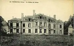 Carte postale du XIXe siècle du château du Valtier