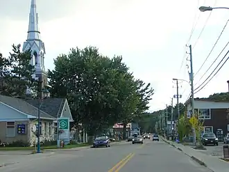 La rue Principale à Chénéville.