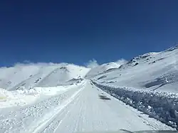 Col de Cherry sous la neige.