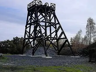 Chevalement restauré en 2014.