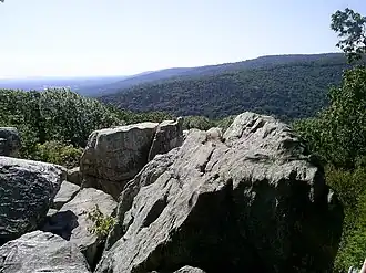 Vue depuis Chimney Rock.