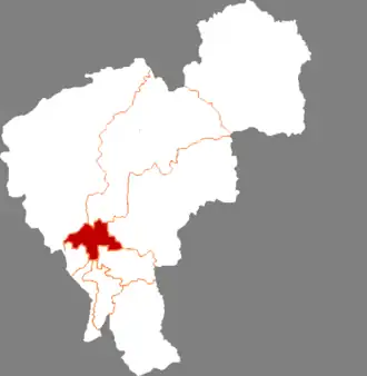 Localisation de Kuānchéng Qū