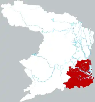 Localisation de Hànshòu Xiàn