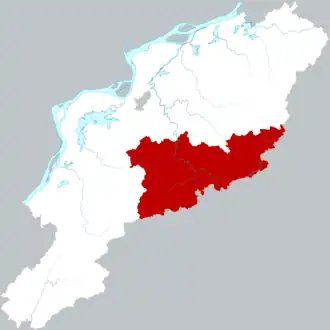 Localisation de Shítái Xiàn