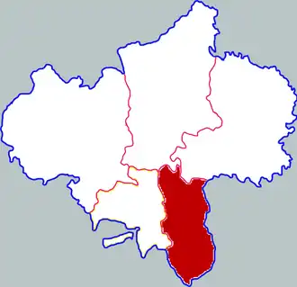 Localisation de Jīngyuán Xiàn