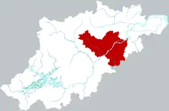 Localisation de Fuyang shi