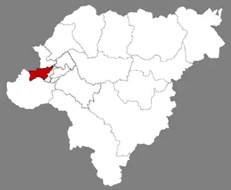 Localisation de Dàolǐ Qū