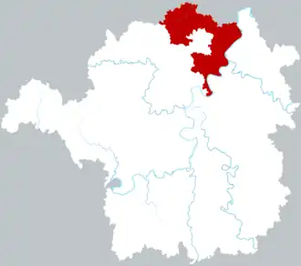 Localisation de Héngshān Xiàn