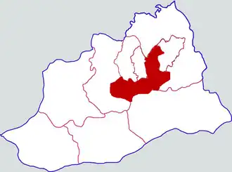 Localisation de Shānyáng Qū