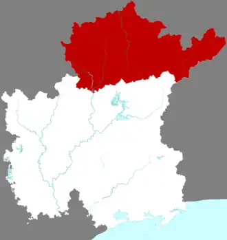 Localisation de Xìnyí