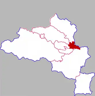 Localisation de Wèidōng Qū