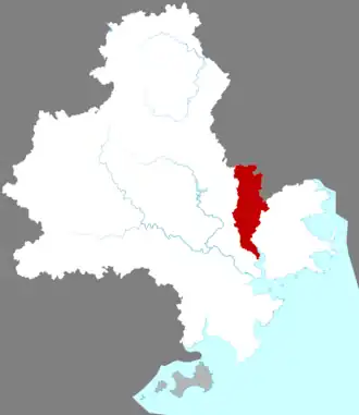 Localisation de Luòjiāng Qū