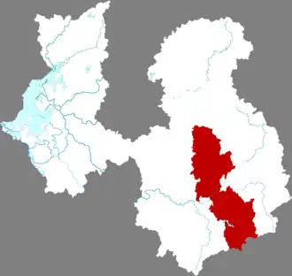 Localisation de Shàngráo Xiàn