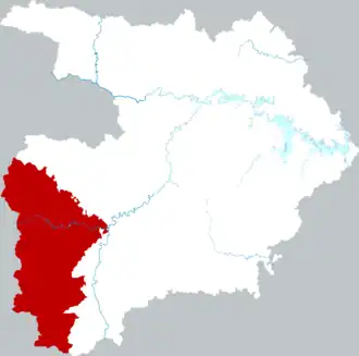 Localisation de Zhúxī Xiàn