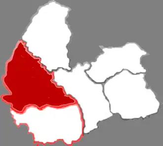 Localisation de Pínglǔ Qū