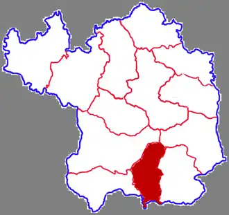 Localisation de Luòchuān Xiàn