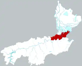 Localisation de Zīyáng Qū