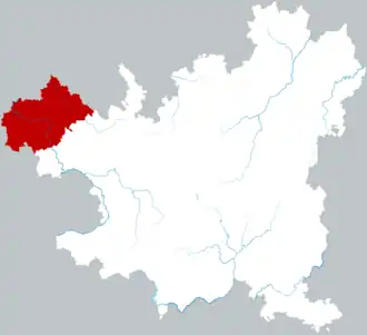 Localisation de Chìshuǐ