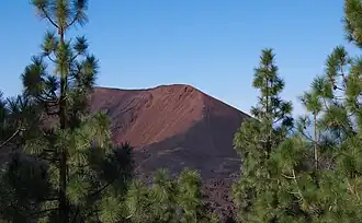 Le Chinyero, vu du sud.