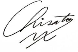 signature de Chisato Moritaka