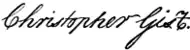signature de Christopher Gist