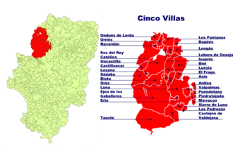 Localisation de Cinco Villas