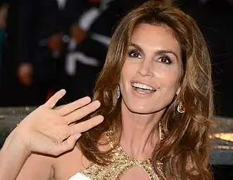 Cindy Crawford au festival de Cannes 2013.