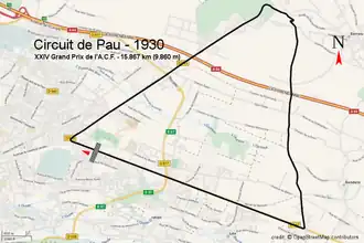 Illustration du circuit de Pau.