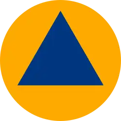 Symbole de la protection et de la sécurité civile.