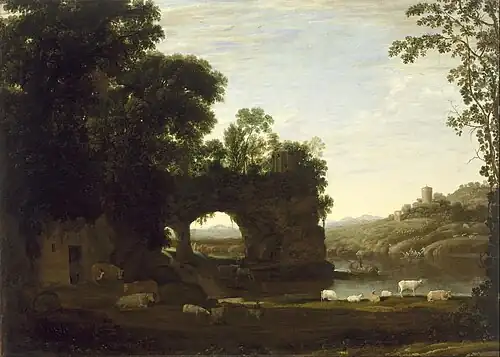 Arche rocheuse et une rivière 1626-1630), musée des Beaux-Arts de Houston