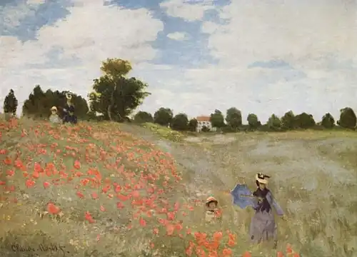 Les Coquelicots, 1873 – Musée d'Orsay, Paris.