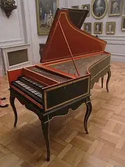 photo : clavecin utilisé pour l’enregistrement de D. Moroney