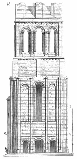 Élévation par Viollet-le-Duc.