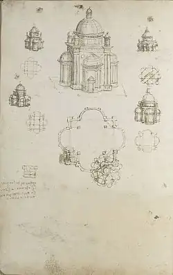 Codex Ashburnham - principe de construction géométrique des églises