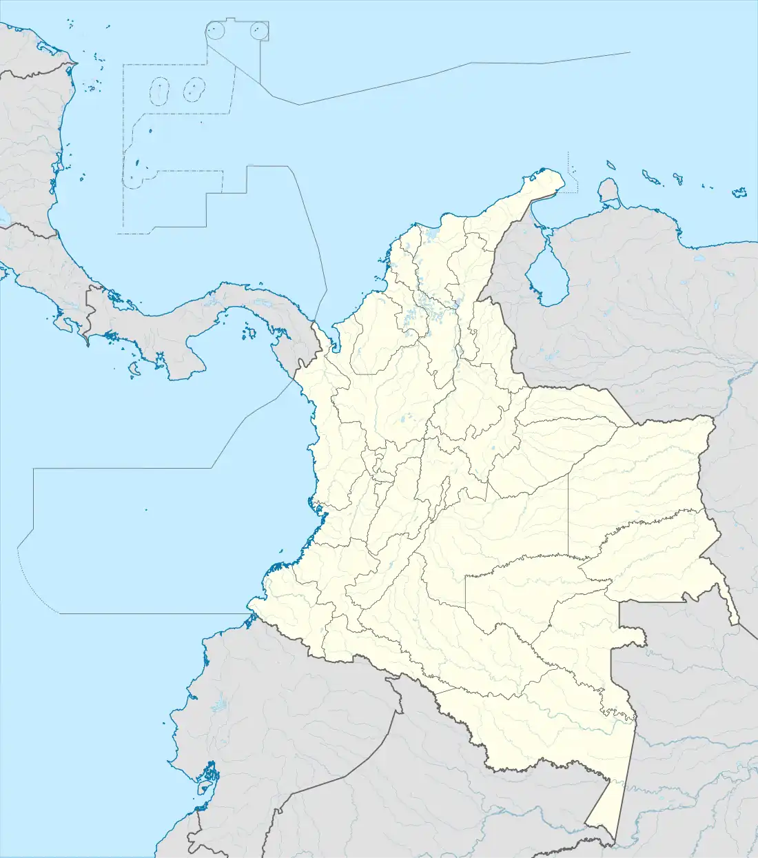 Localisation du&nbsp;Cundinamarca en&nbsp;Colombie