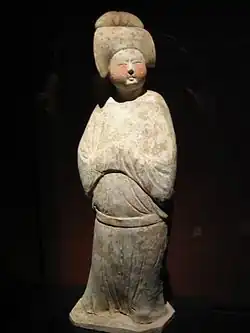 Figurine funéraire d’une dame potelée Tang