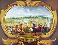 Tableau représentant le combat de Brie-Comte-Robert.