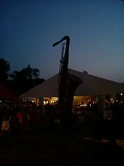 Soirée estivale au festival de jazz en 2013