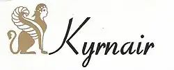 Logo de la compagnie française Kyrnair dans les années 1990.