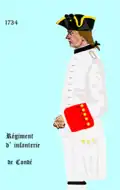 régiment de Condé de 1734 à 1762
