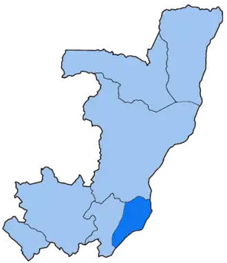 Carte de l'archidiocèse.