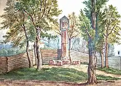 La croix devant une jardinerie en 1890