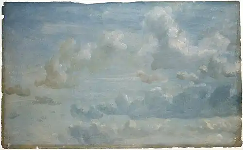 John Constable, Étude de nuages, 1822.