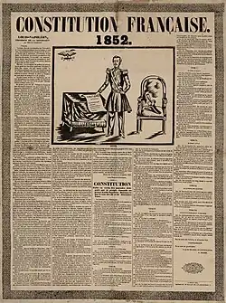 Constitution française de 1852 (estampe).