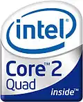 Logo du processeur Intel Core 2 Quad
