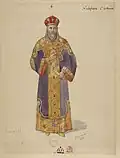 Maquette du second costume de Nicéphore