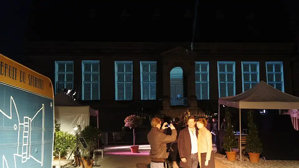 La cour lors de la Nuit des musées.