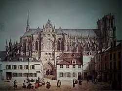 La cour du chapitre en 1823,